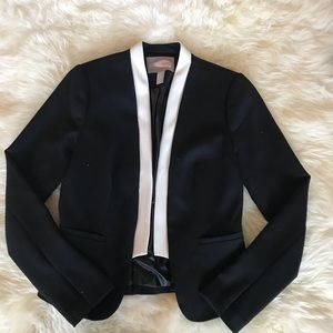 Forever 21 White Lined Blazer